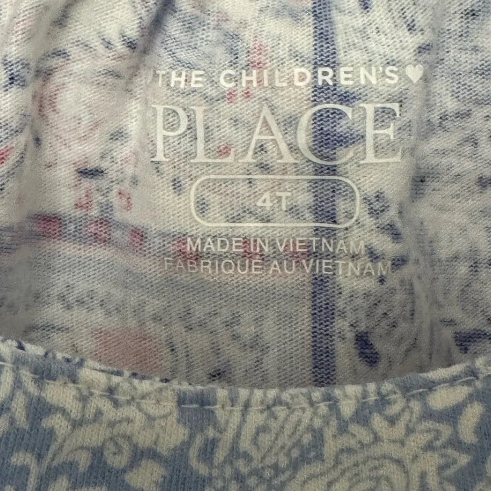The Children's Place Girl Paisley Patchwork Ruffle Tiered Dress 4T Cotton Blend - Picture 6 of 6